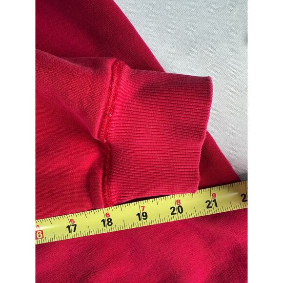 Vintage Tommy Hilfiger Men's sz L Y2K Classic Red and Grey Pullover Quarter Zip - Picture 10 of 14